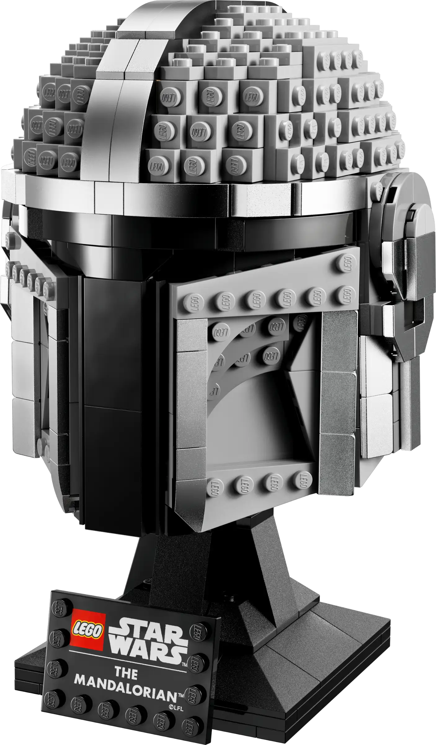 LEGO Star Wars The Mandalorian Helmet 75328 Building Kit (584 Pieces), Multicolor