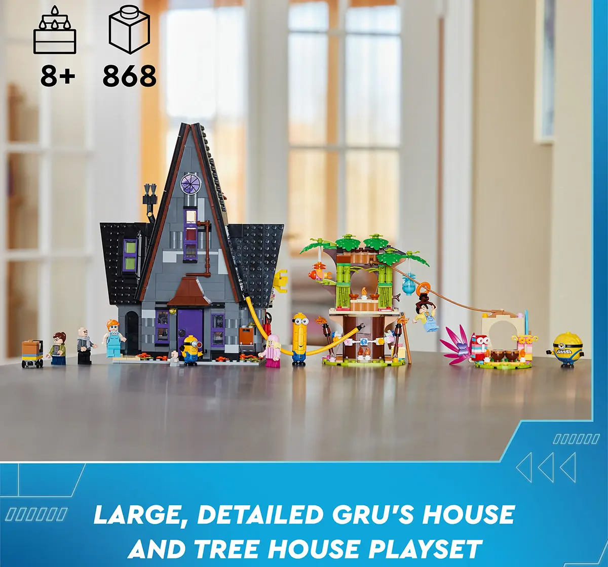 LEGO Despicable Me 4 Minions and Gru's Family Mansion 75583 Building Blocks Toys for 8+ Gift for Boys and Girls