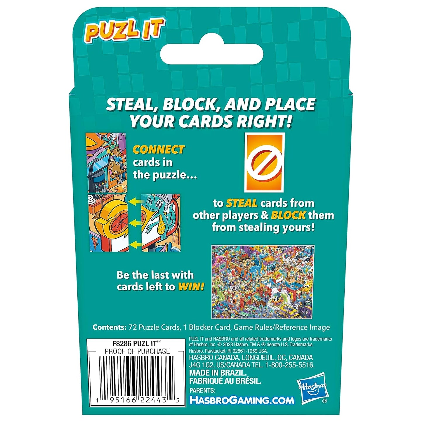 Hasbro Gaming Puzzle It Game Puzzle Card Game, 7Y+