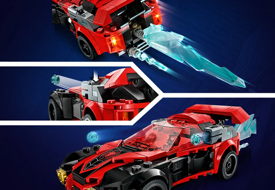LEGO Marvel Miles Morales vs. Morbius 76244 Building Toy Set (220 Pcs),Multicolor