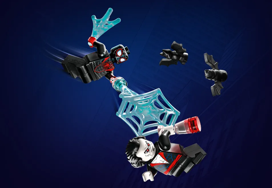 LEGO Marvel Miles Morales vs. Morbius 76244 Building Toy Set (220 Pcs),Multicolor