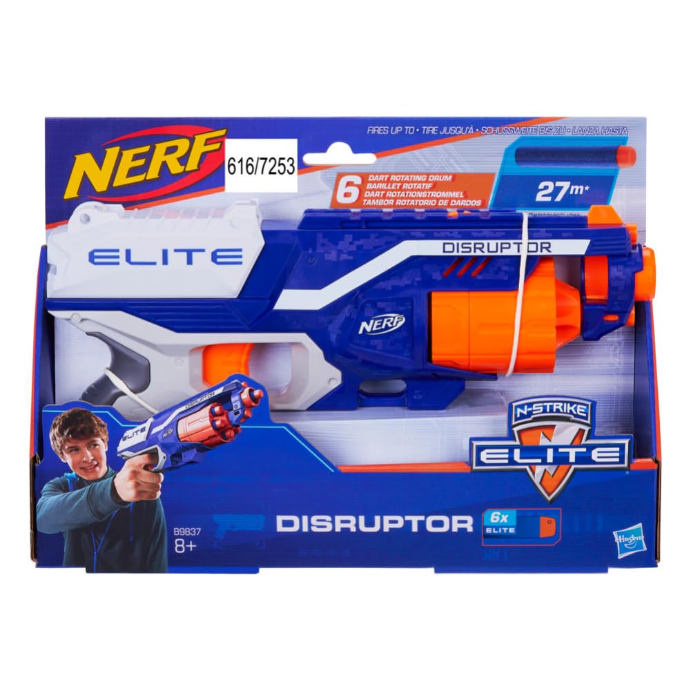 Nerf Disruptor Elite Blaster Toy for Kids 8Y+, Multicolour