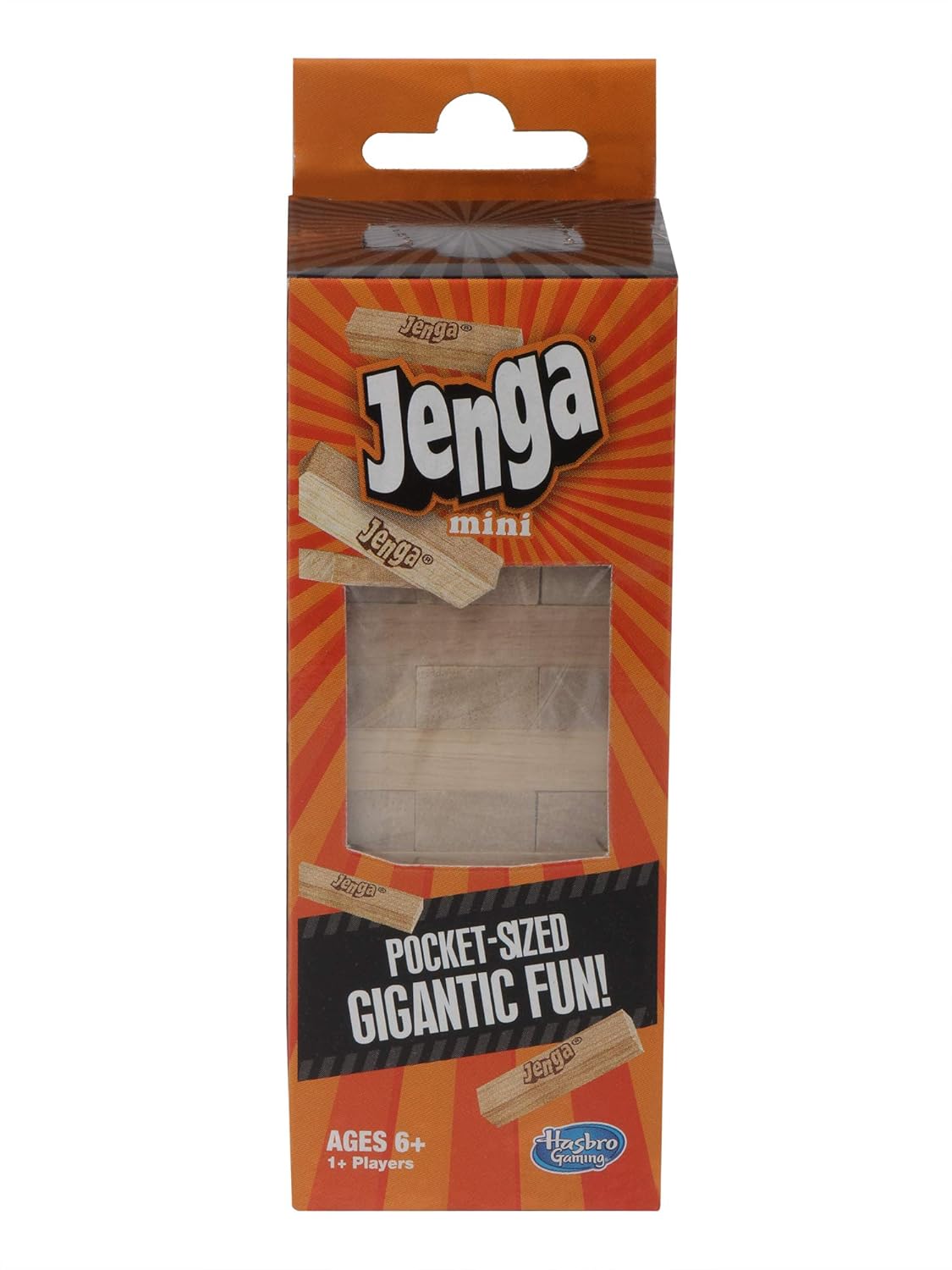 Hasbro Jenga Mini Blocks Stacking Tower Game for Kids 6Y+, Multicolour