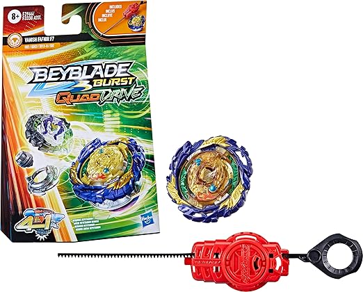 Beyblade Burst Quaddrive Vanish Fafnir F7 Spinning Top Starter Pack, 8Yrs+
