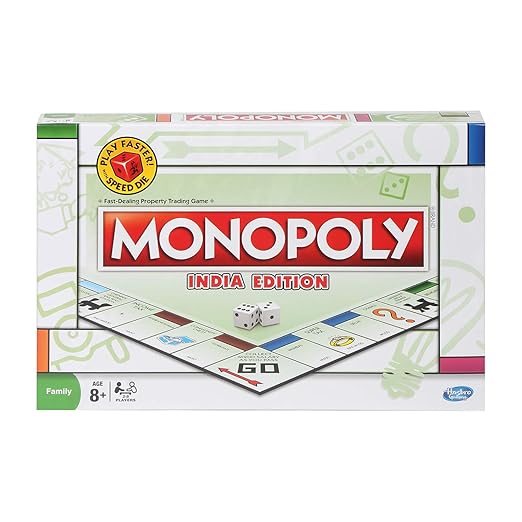 Hasbro Gaming Monopoly India Game for kids 6Y+, Multicolour