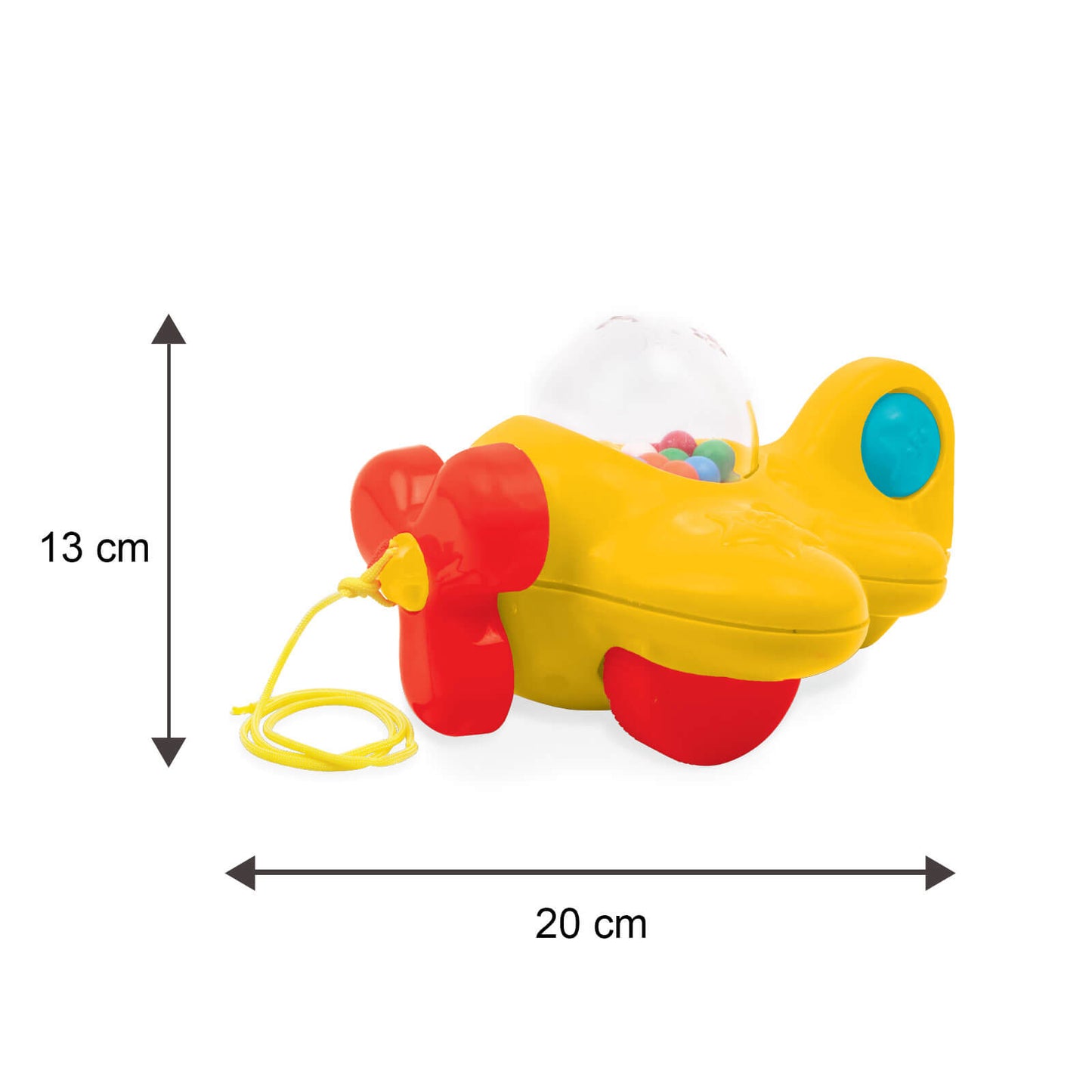 Giggles- 2 in 1 Toddler Multicolour Giftset,Shape Sorting Cube and Aeroplane Pull Along Toy, Develops Motor Skills,18 Months and Above, Infant & Pre-School Toys