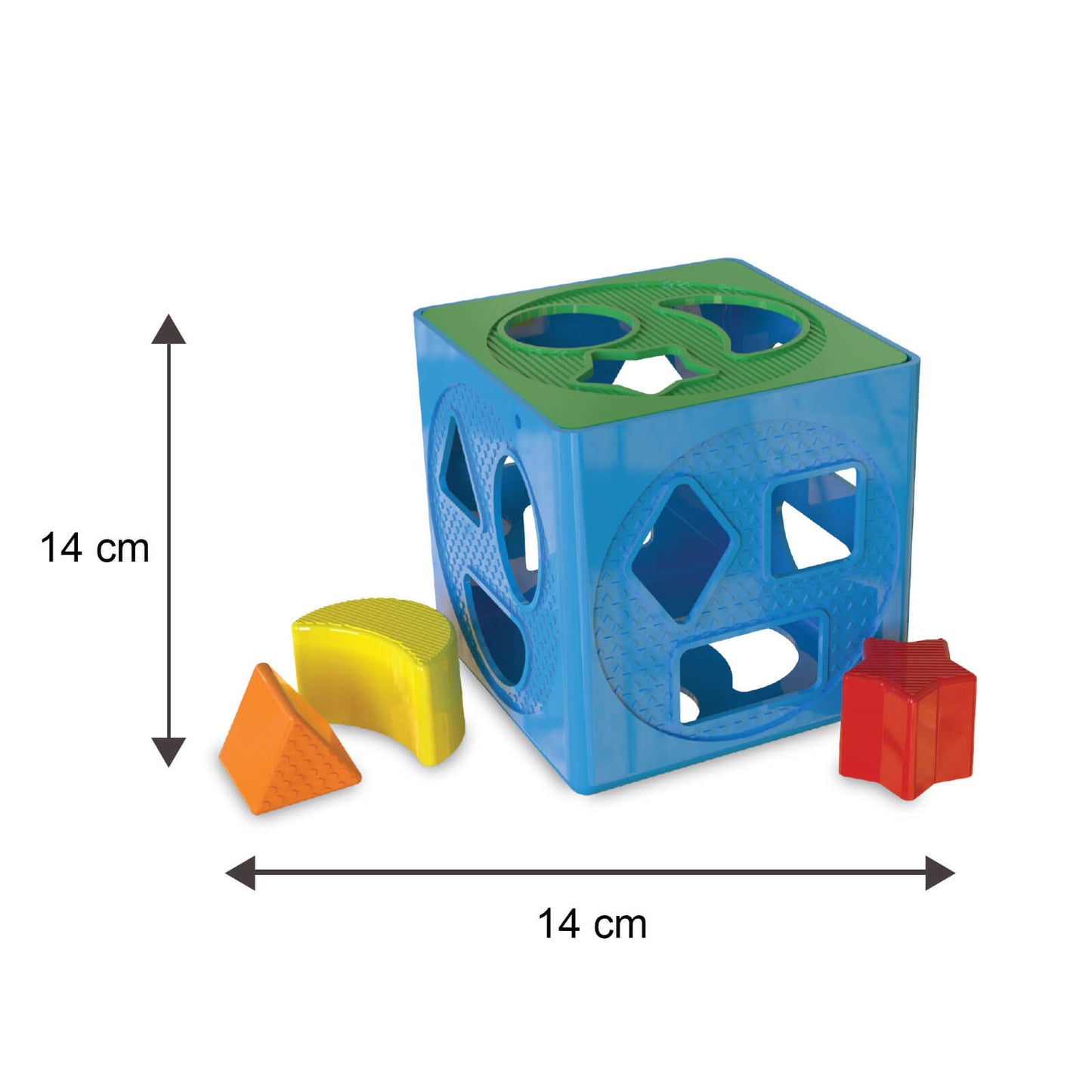 Giggles- 2 in 1 Toddler Multicolour Giftset,Shape Sorting Cube and Aeroplane Pull Along Toy, Develops Motor Skills,18 Months and Above, Infant & Pre-School Toys