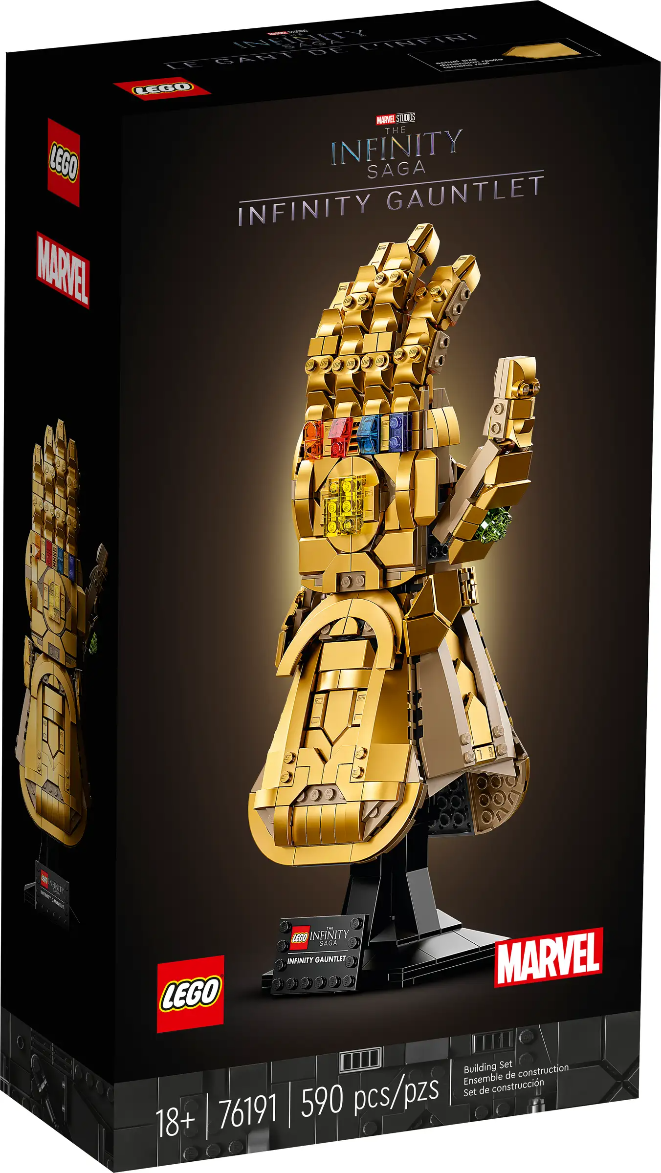 LEGO Marvel Infinity Gauntlet 76191 Building Kit (590 Pcs),Multicolor