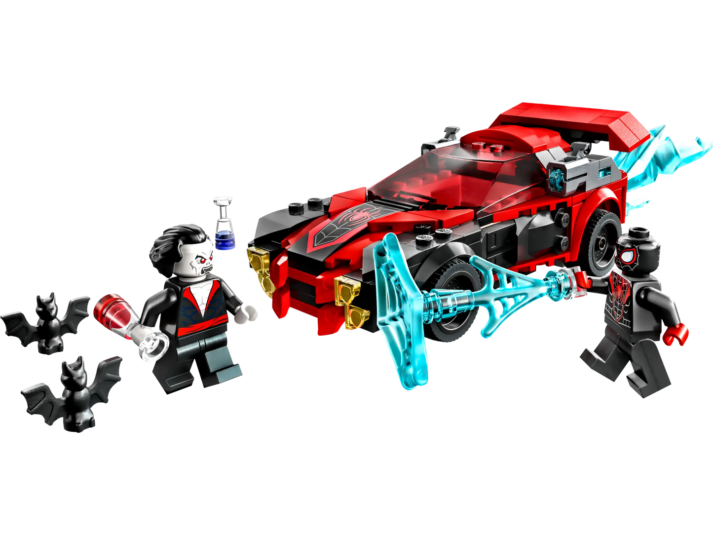 LEGO Marvel Miles Morales vs. Morbius 76244 Building Toy Set (220 Pcs),Multicolor
