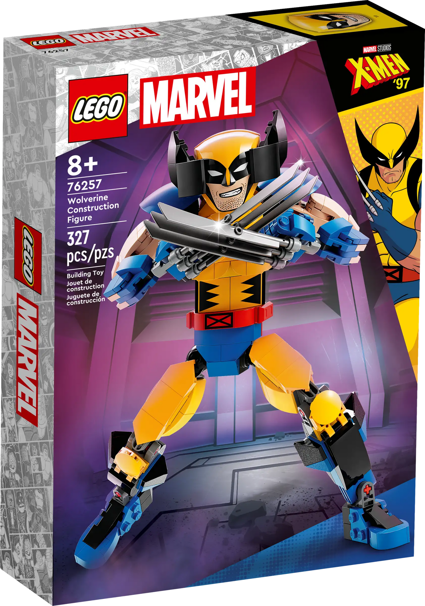 LEGO Marvel Wolverine Construction Figure 76257 Building Toy Set (327 Pieces)