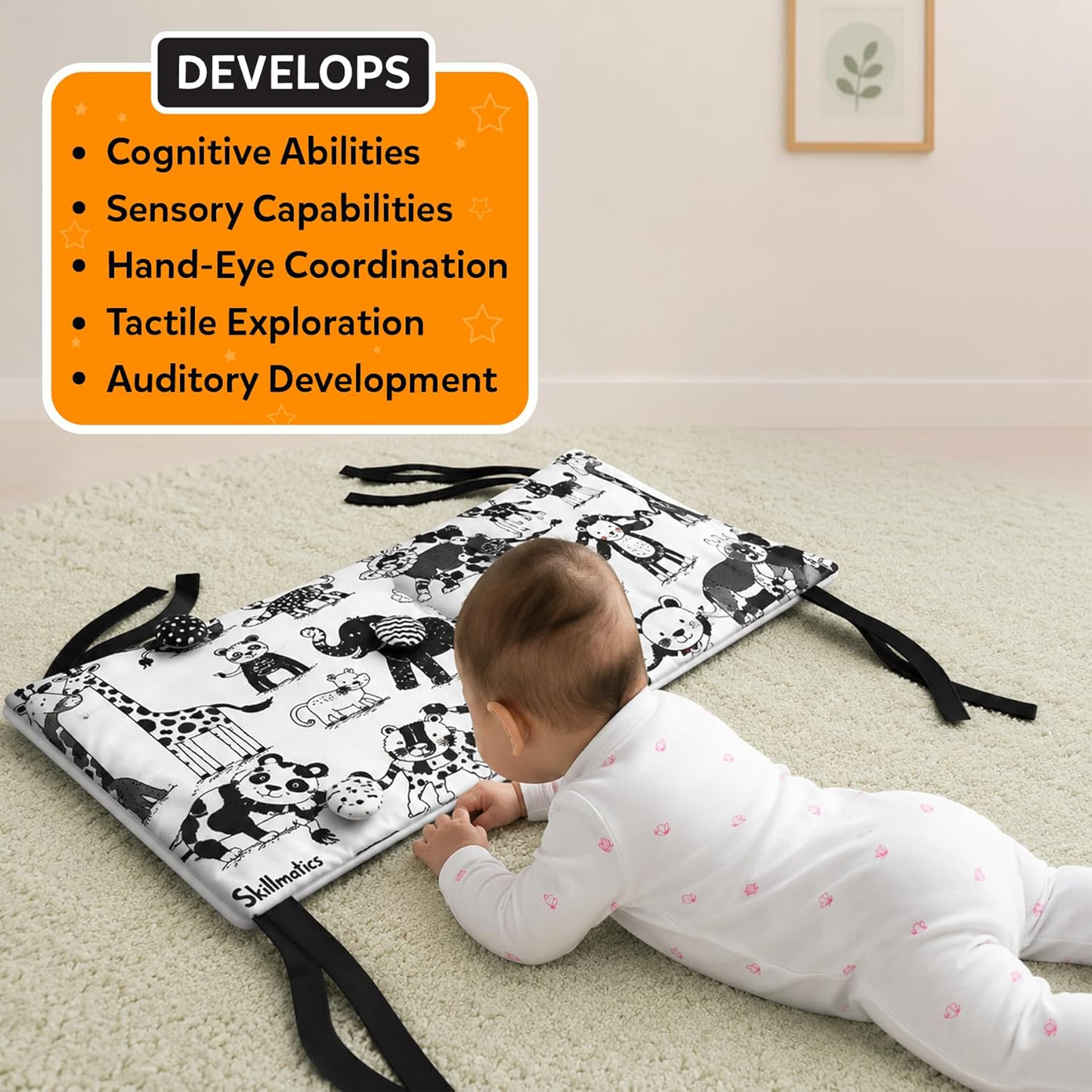 Skillmatics High Contrast Sensory Cloth Mat