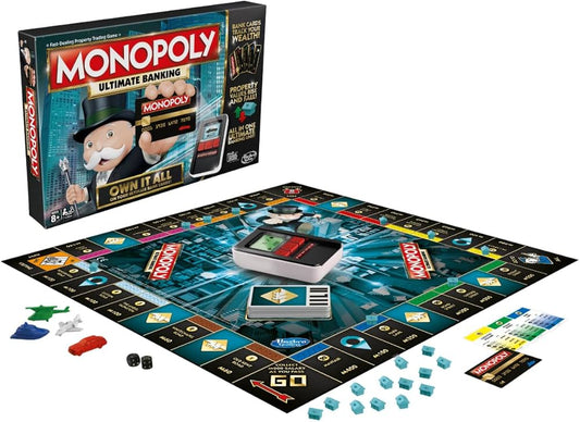 Monopoly Game Ultimate Banking Edition, Unisex, 7Y+ (Multicolor)
