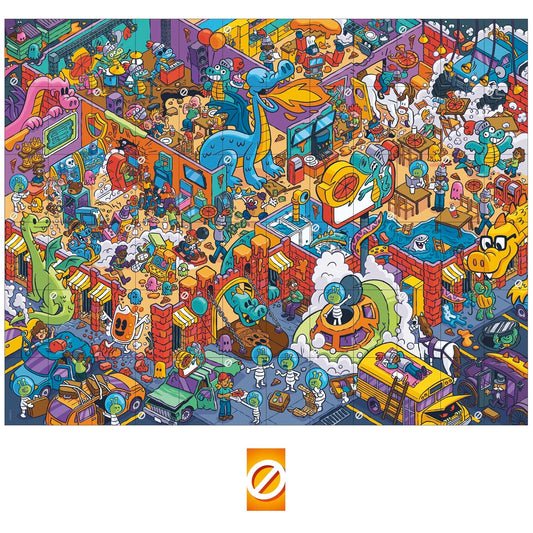 Hasbro Gaming Puzzle It Game Puzzle Card Game, 7Y+