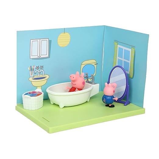 Peppa Pig and George's Bathroom Themed Preschool Toy, 3Y+