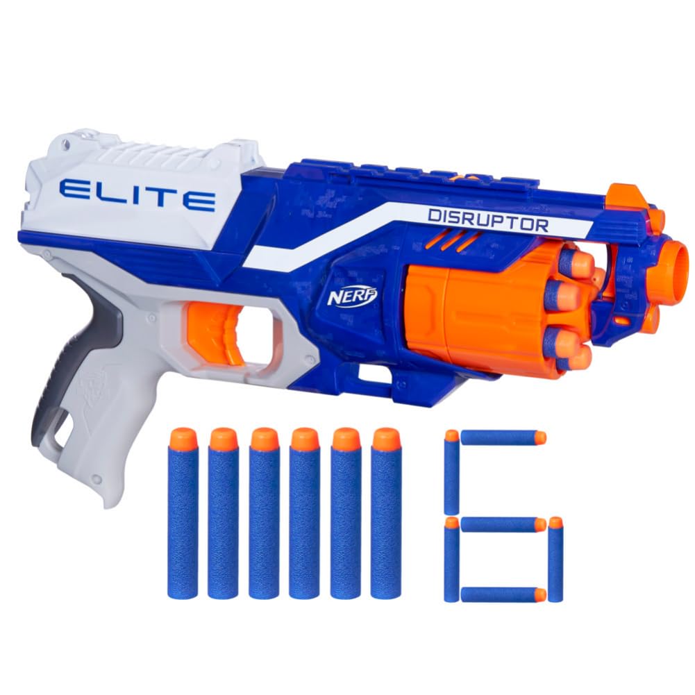 Nerf Disruptor Elite Blaster Toy for Kids 8Y+, Multicolour