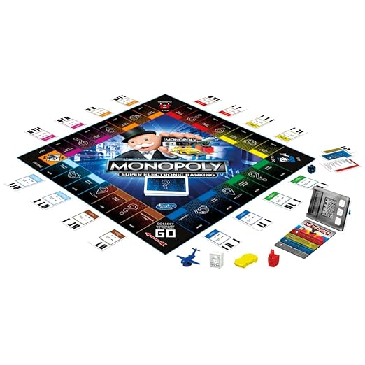 Monopoly Ultimate Banking Rewards Board Game for kids 8Y+, Multicolour