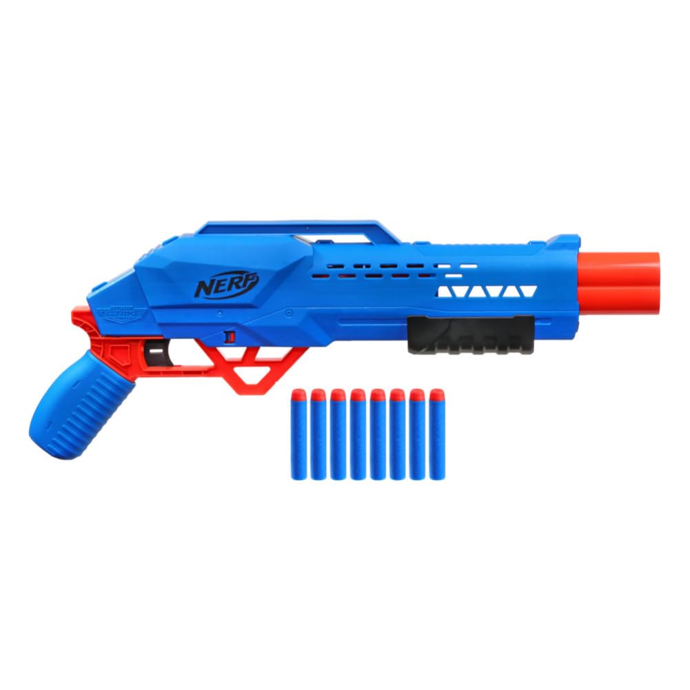 Nerf Alpha Strike Big Cat DB-2 Blaster Double-Barrel Blasting, Fires 2 Darts in a Row Includes 8 Official Nerf Elite Darts, 8Y+