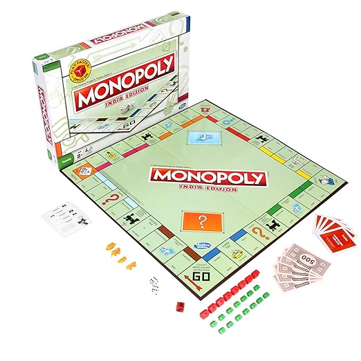 Hasbro Gaming Monopoly India Game for kids 6Y+, Multicolour