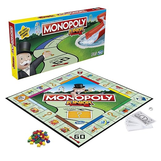 Hasbro Gaming Monopoly Junior Game for kids 6Y+, Multicolour