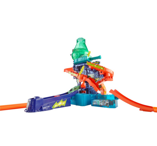 Hot Wheels Metal Shifters Color Splash Science Lab Playset, Multicolor CCP76