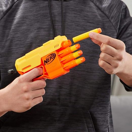 Nerf Alpha Strike Fang Qs-4 Blaster- 4-Dart Blasting,10 Official Elite Darts,Easy Load-Prime-Fire,Multi
