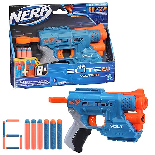 NERF Elite 2.0 Volt SD-1 Blaster, Multicolor, 8Y+