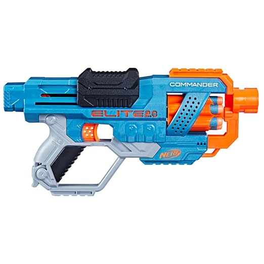 Nerf Elite 2.0 Commander Rd-6 Blaster, 12 Darts, 6-Dart Rotating Drum, Gift Toys for Kids Teens and Adults, Toys, Toys for Boys and Girls Ages 8+, Best Xmas Gift Toy,Multi