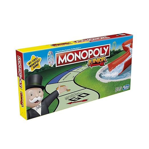Hasbro Gaming Monopoly Junior Game for kids 6Y+, Multicolour