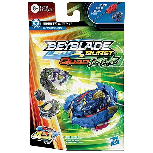 Beyblade Burst Quaddrive Ultimate Evo Valtryek V7 Spinning Top Starter Pack, 8Yrs+