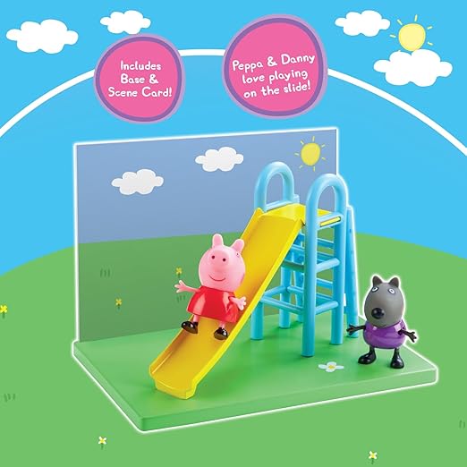 Peppa Pig's Playground Slide Themed Preschool Toy with Peppa Pig and Danny Dog, 3Y+