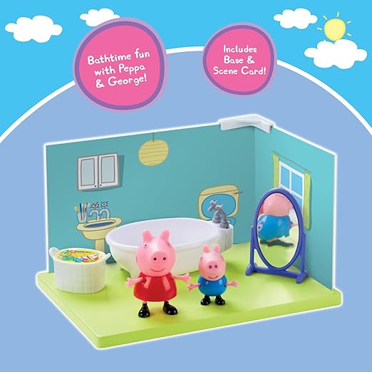 Peppa Pig and George's Bathroom Themed Preschool Toy, 3Y+