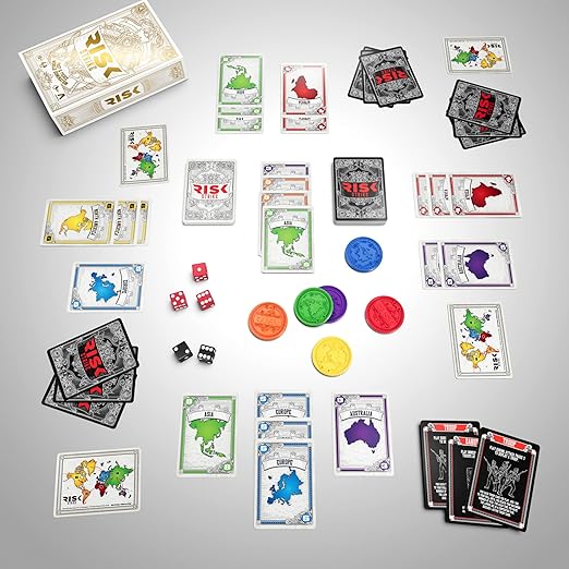 Hasbro Gaming Risk Strike Cards and Dice, 2-5 Players Game, 10Y+