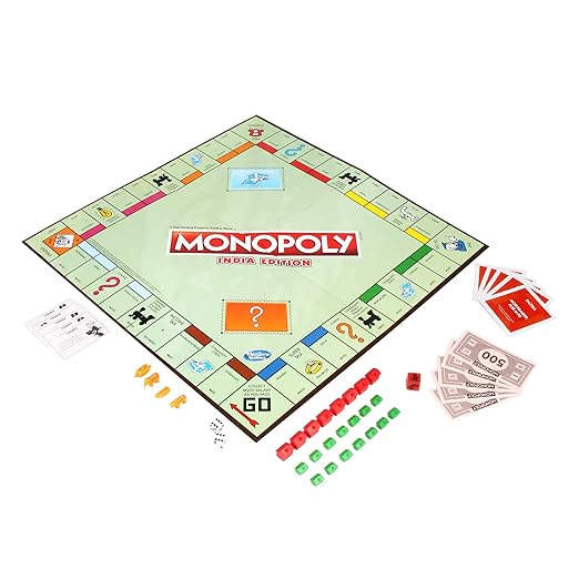 Hasbro Gaming Monopoly India Game for kids 6Y+, Multicolour