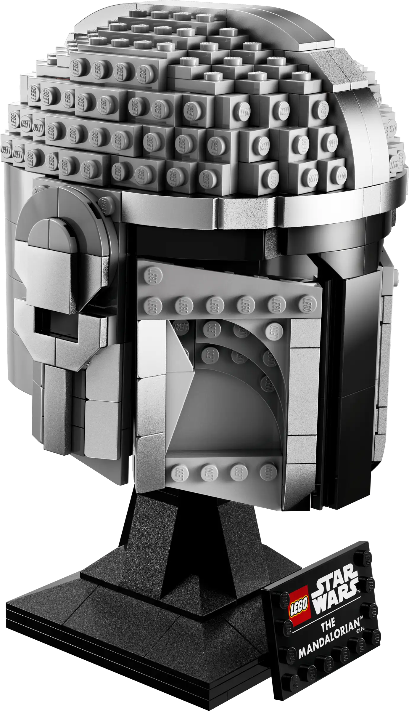LEGO Star Wars The Mandalorian Helmet 75328 Building Kit (584 Pieces), Multicolor