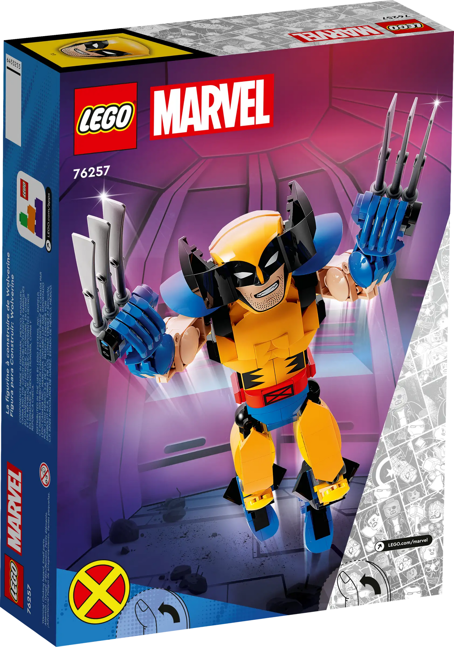 LEGO Marvel Wolverine Construction Figure 76257 Building Toy Set (327 Pieces)