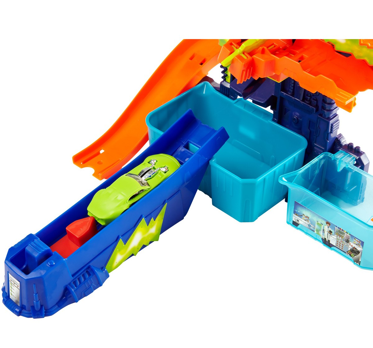 Hot Wheels Metal Shifters Color Splash Science Lab Playset, Multicolor CCP76