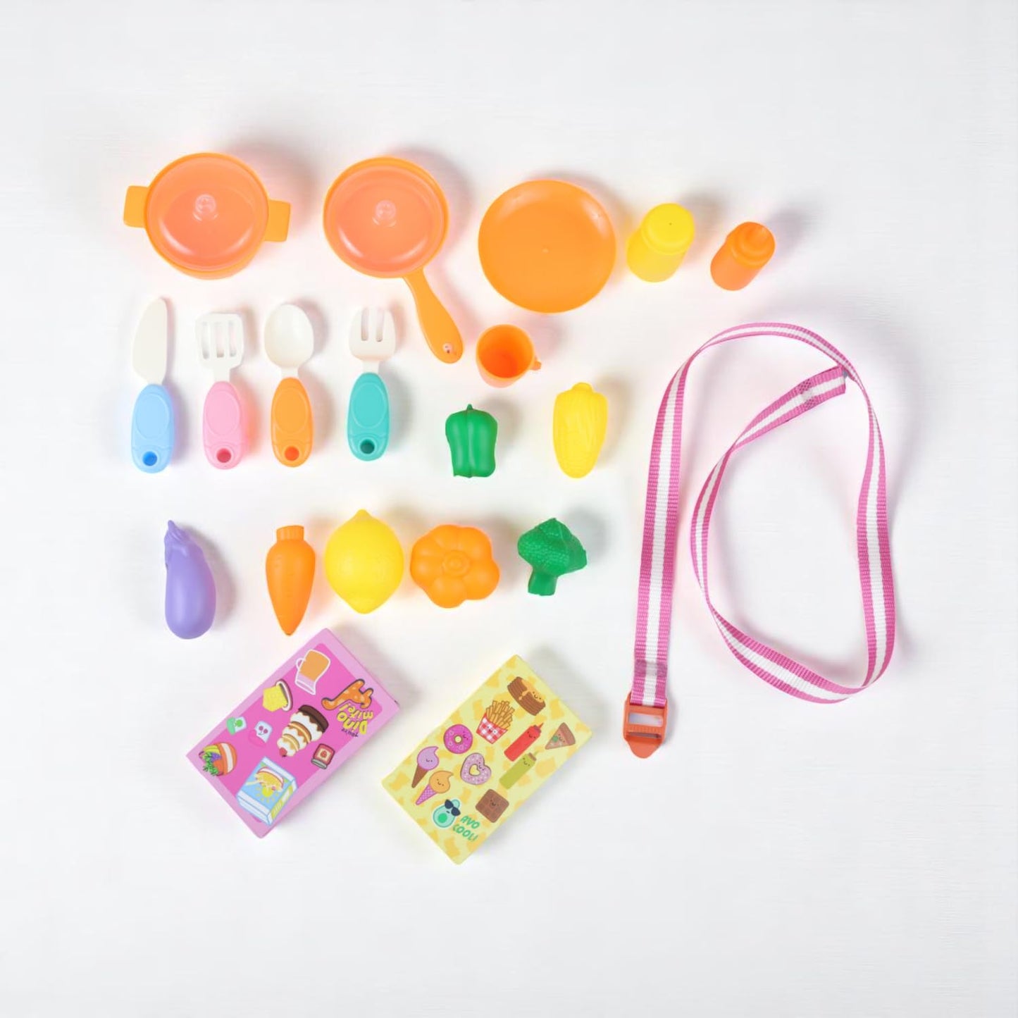 GENIE'S TOY BUS Peppa Pig Kitchen PlaysetâOfficial Licensed Pretend Play Cooking Toy with 20+ AccessoriesâComplete Interactive Kitchen Set with Accessories|Official Licensed Toy for Kids(Ages 3+)