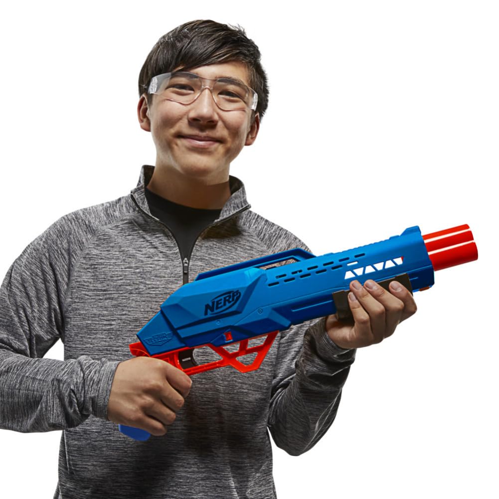 Nerf Alpha Strike Big Cat DB-2 Blaster Double-Barrel Blasting, Fires 2 Darts in a Row Includes 8 Official Nerf Elite Darts, 8Y+