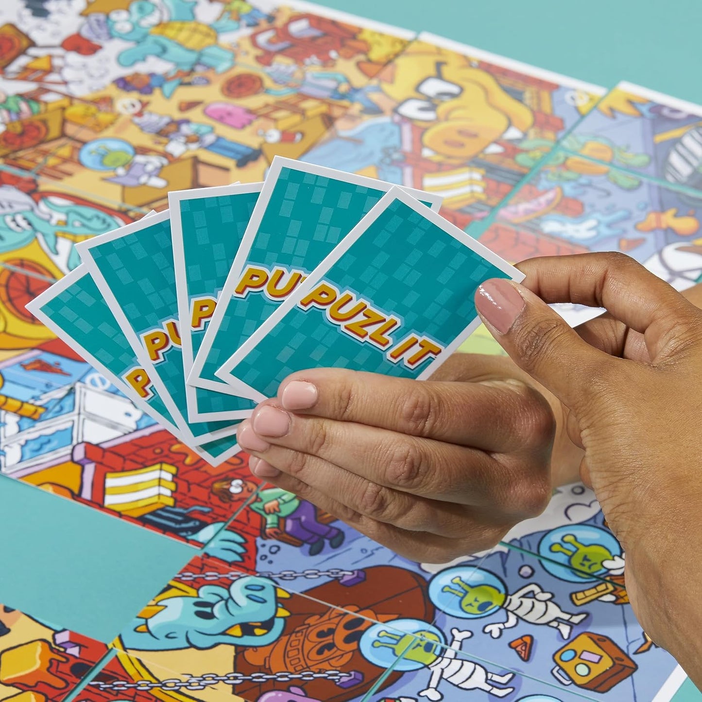 Hasbro Gaming Puzzle It Game Puzzle Card Game, 7Y+