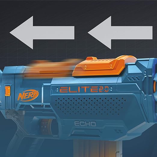 Nerf Elite 2.0 Echo CS-10 Blaster -- 24 Official Nerf Darts, 10-Dart Clip, Removable Stock and Barrel Extension, 8Y+