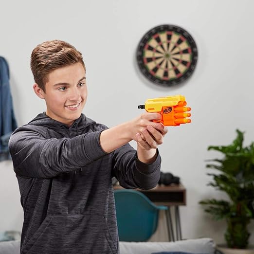 Nerf Alpha Strike Fang Qs-4 Blaster- 4-Dart Blasting,10 Official Elite Darts,Easy Load-Prime-Fire,Multi