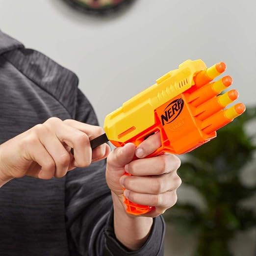 Nerf Alpha Strike Fang Qs-4 Blaster- 4-Dart Blasting,10 Official Elite Darts,Easy Load-Prime-Fire,Multi