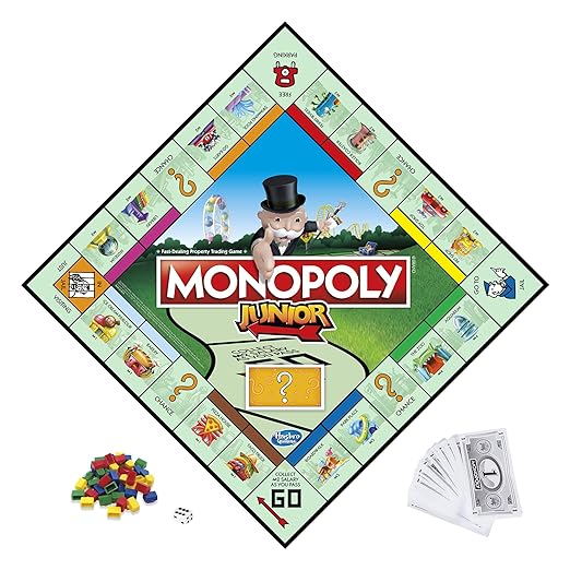 Hasbro Gaming Monopoly Junior Game for kids 6Y+, Multicolour
