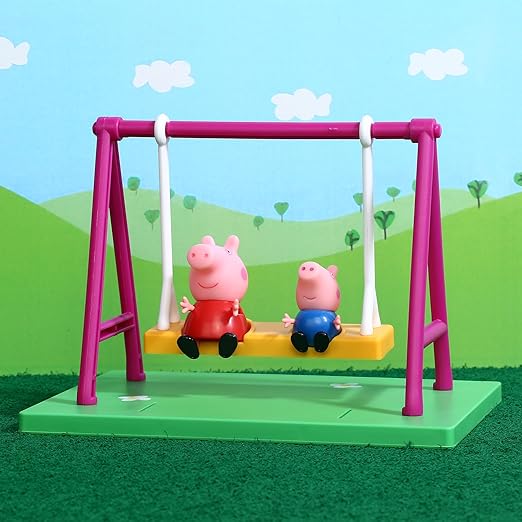 Peppa Pig's Playground Swing Themed Preschool Toy with Peppa Pig and George, 3Y+
