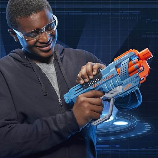 Nerf Elite 2.0 Commander Rd-6 Blaster, 12 Darts, 6-Dart Rotating Drum, Gift Toys for Kids Teens and Adults, Toys, Toys for Boys and Girls Ages 8+, Best Xmas Gift Toy,Multi