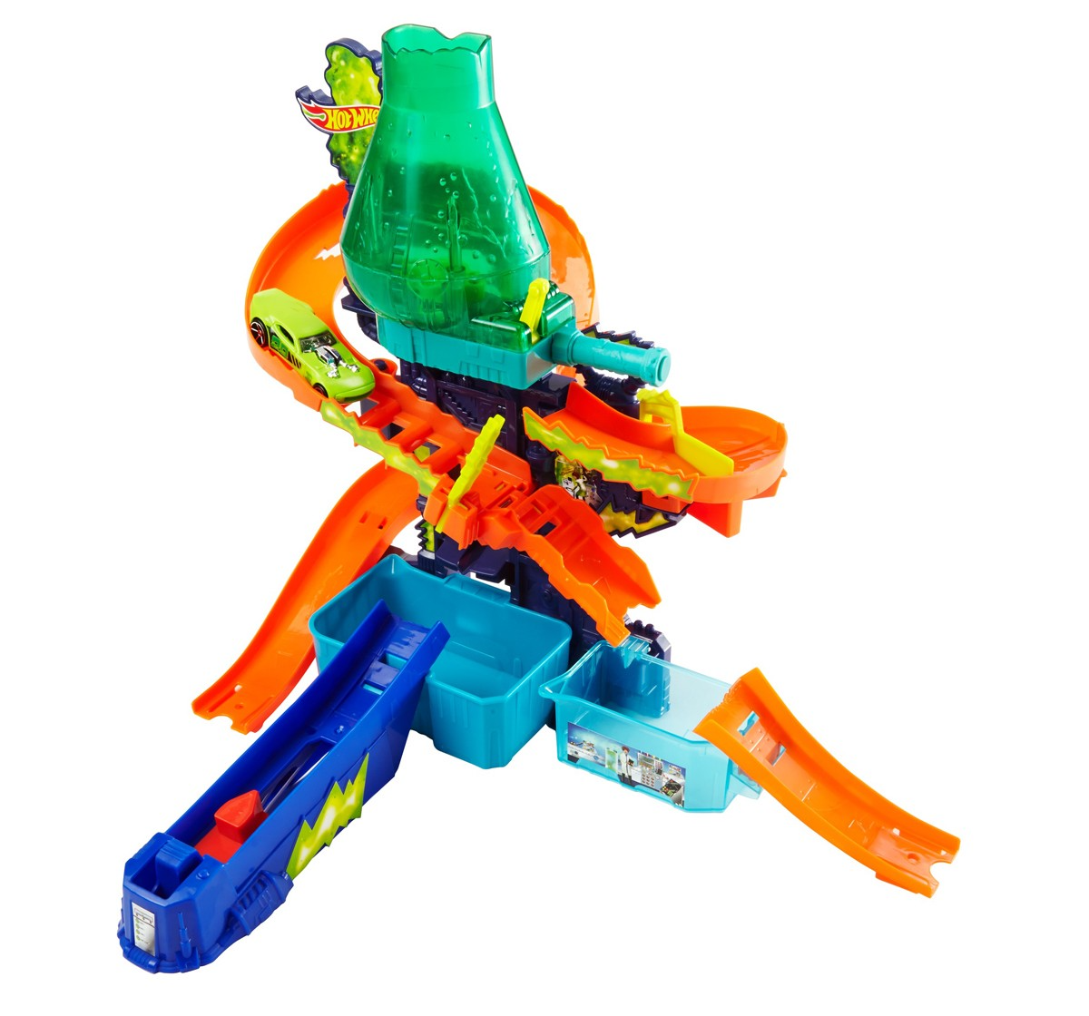 Hot Wheels Metal Shifters Color Splash Science Lab Playset, Multicolor CCP76