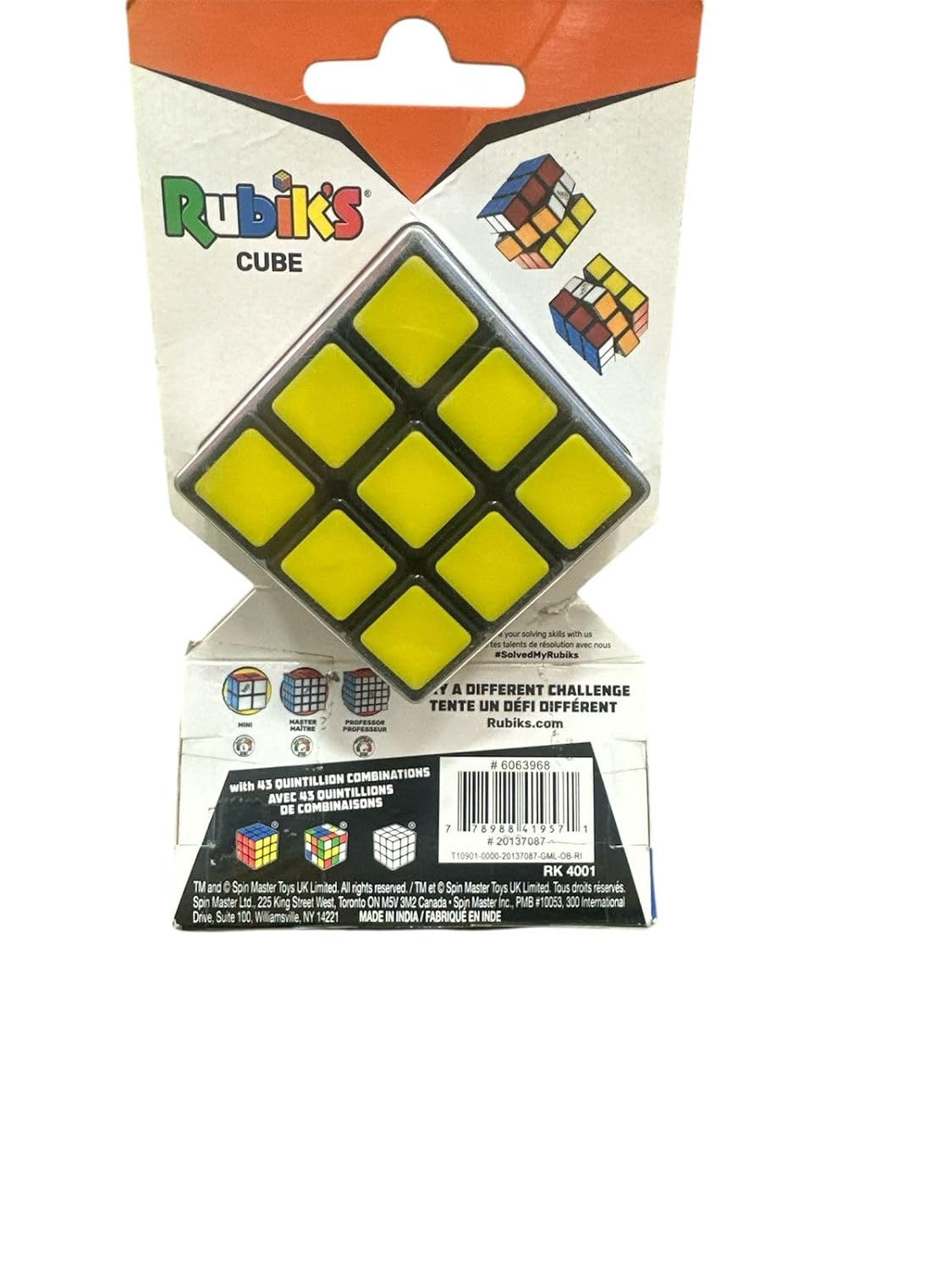 Funskool Kid Rubik's Cube - 3X3 Pack, 20.3 x 24.1 x 33 Centimeters