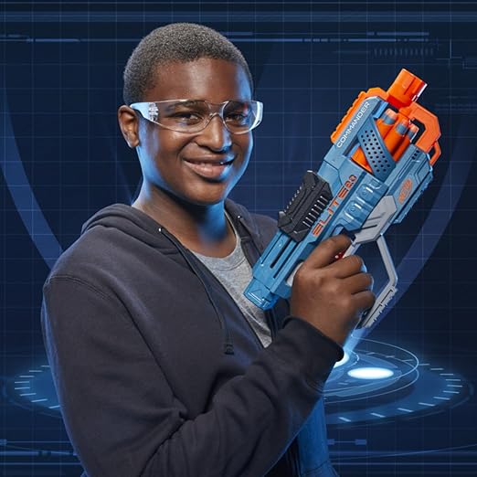 Nerf Elite 2.0 Commander Rd-6 Blaster, 12 Darts, 6-Dart Rotating Drum, Gift Toys for Kids Teens and Adults, Toys, Toys for Boys and Girls Ages 8+, Best Xmas Gift Toy,Multi