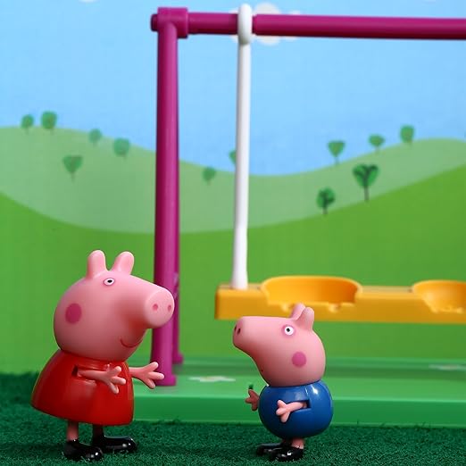 Peppa Pig's Playground Swing Themed Preschool Toy with Peppa Pig and George, 3Y+