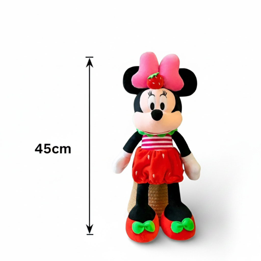 Strawberry Minnie Plush Toys 45 Cm